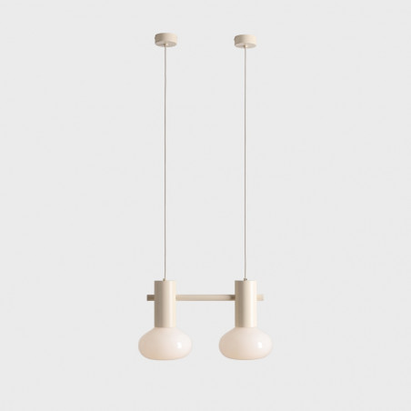 Lampa wisząca Flo Cream II - Aldex | Szkło, Styl Japandi