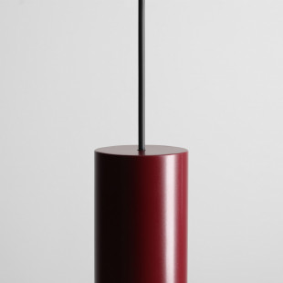 Lampa wisząca Flo Ruby | Szkło opal / bordowy | Aldex