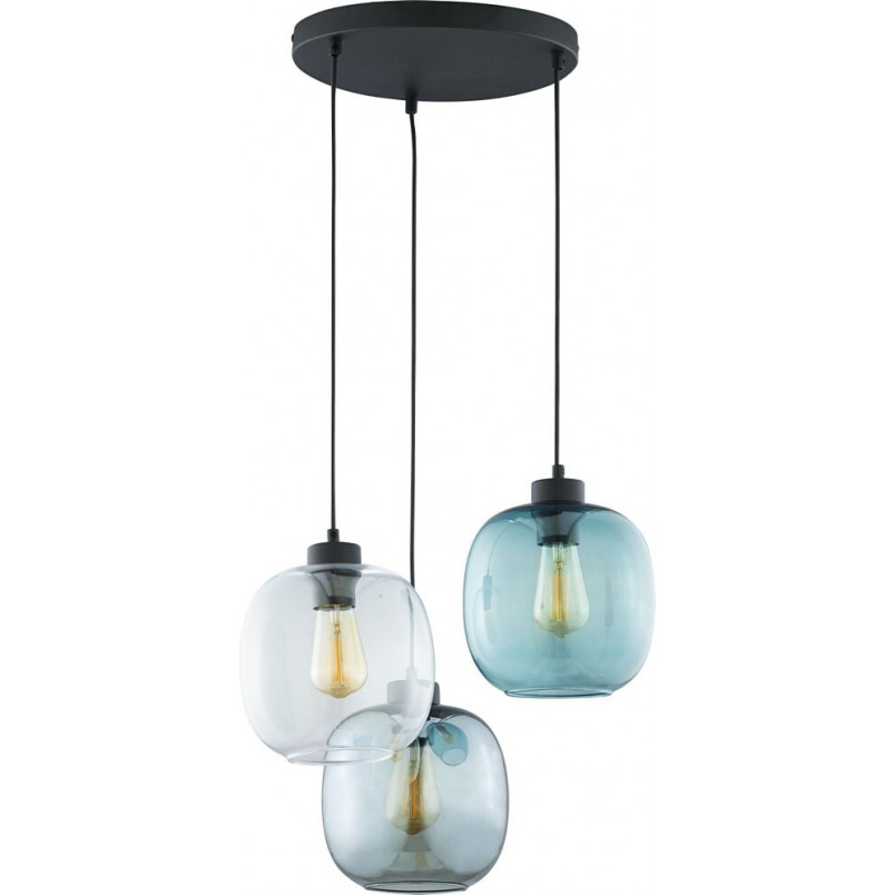 Lampa wisząca Elio III - kolorowa, szklana, E27 | TK Lighting