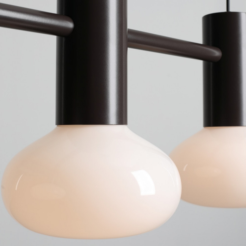 Lampa wisząca Flo Mokka III - Aldex | Szkło, 75cm