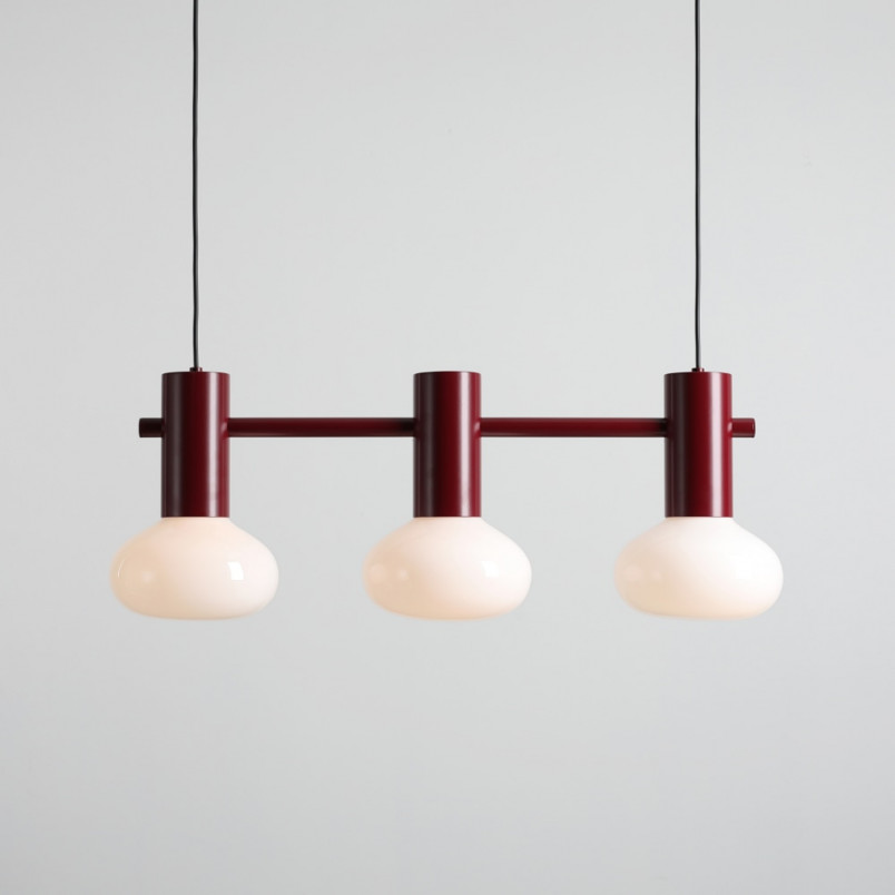 Lampa wisząca Flo Ruby III | Szklana, 3 punkty | Aldex