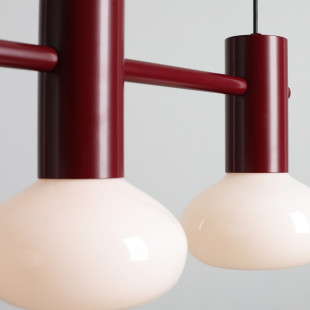 Lampa wisząca Flo Ruby III | Szklana, 3 punkty | Aldex