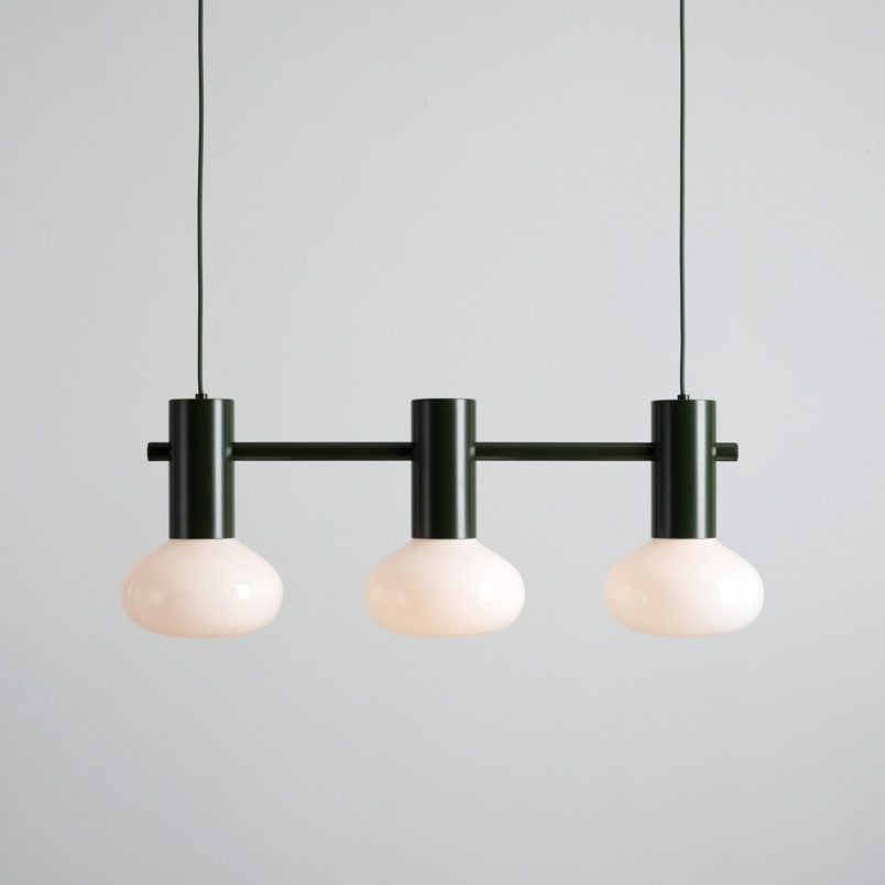 Lampa wisząca Flo Moss III | Szkło, 3 punkty | Aldex