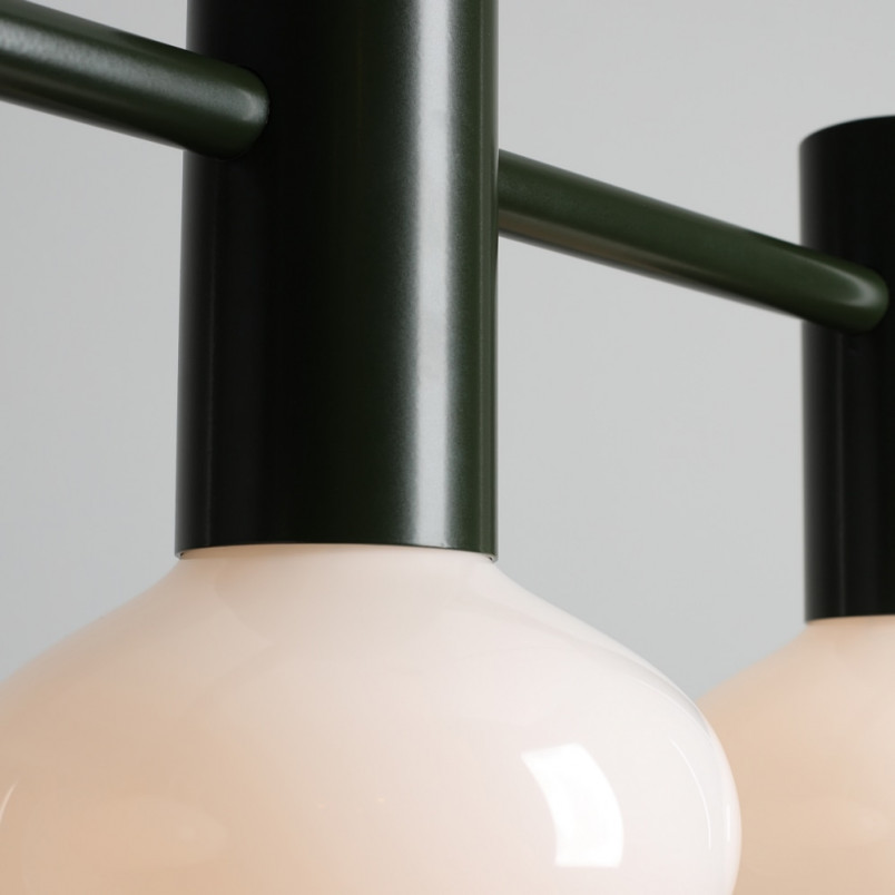 Lampa wisząca Flo Moss III | Szkło, 3 punkty | Aldex