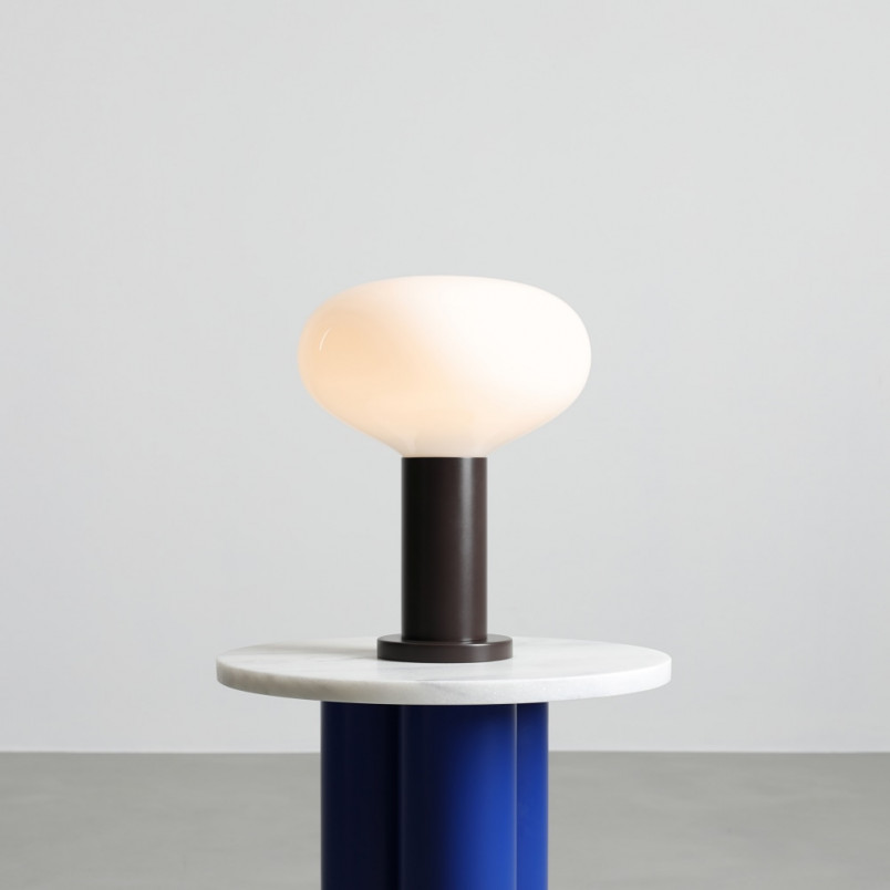 Lampa stołowa Flo Mokka Aldex | Szkło, Japandi | Kup online