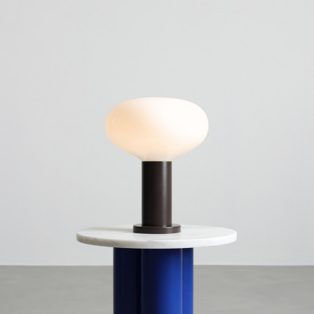 Lampa stołowa Flo Mokka Aldex | Szkło, Japandi | Kup online