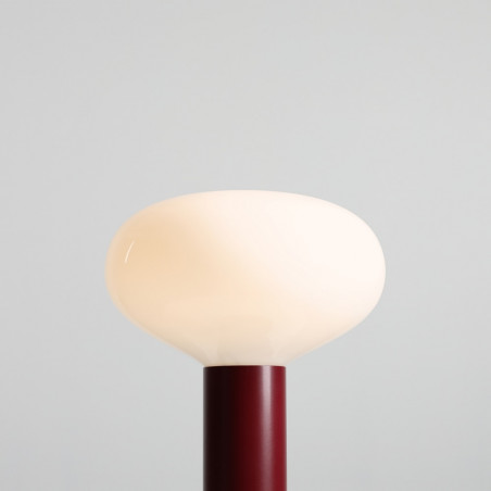 Lampa stołowa Flo Ruby | Aldex | Szkło, Biało-Czerwona