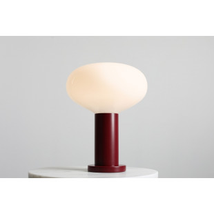 Lampa stołowa Flo Ruby | Aldex | Szkło, Biało-Czerwona