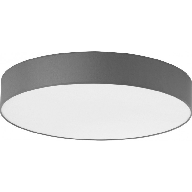 Plafon Rondo grafitowy TK Lighting | Lampa materiałowa