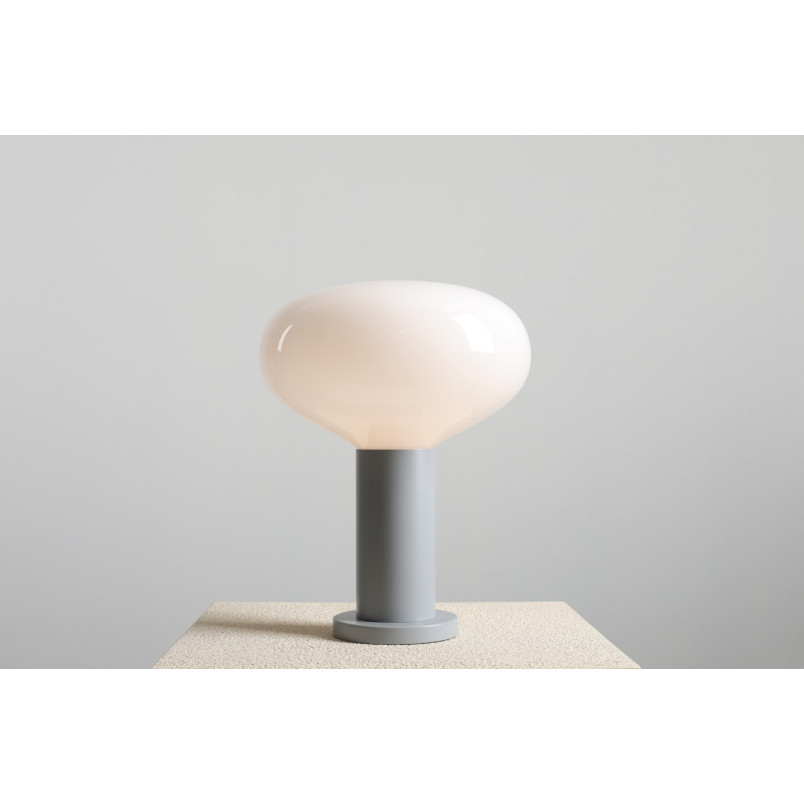 Lampa stołowa Flo szklana szara Aldex | Stwórz przytulny klimat