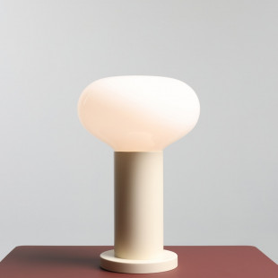 Lampa stołowa Flo Cream Aldex | Szkło, Japandi, 599 PLN