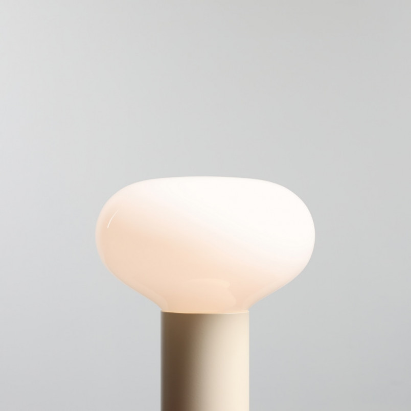 Lampa stołowa Flo Cream Aldex | Szkło, Japandi, 599 PLN