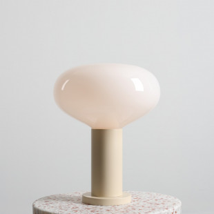 Lampka stołowa Flo Cream Aldex | Szkło, Styl Japandi