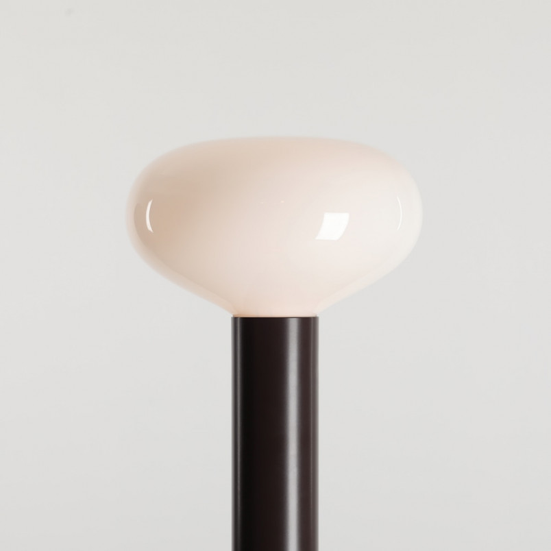 Lampa podłogowa szklana Flo Mokka Aldex | Elegancki design
