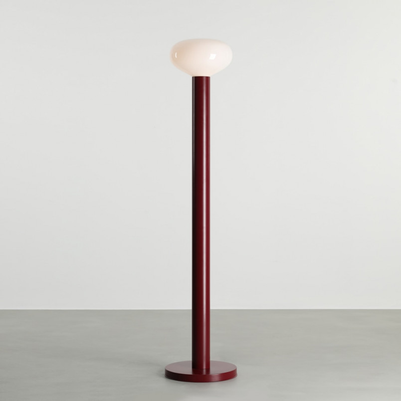 Lampa podłogowa szklana Flo Ruby - Aldex | Elegancki Design