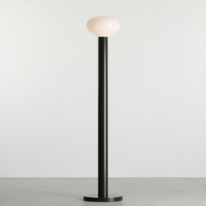 Lampa podłogowa szklana Flo Moss | Aldex - Stylowe oświetlenie