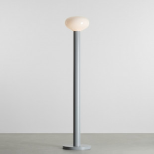 Lampa podłogowa szklana Flo Grey Aldex | Elegancki design