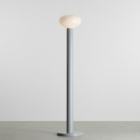 Lampa podłogowa szklana Flo Grey Aldex | Elegancki design