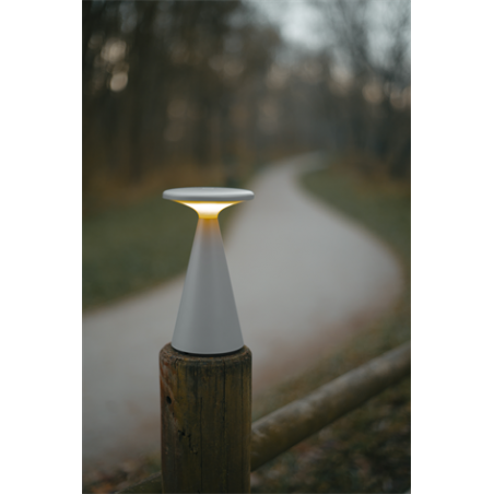 Lampa zewnętrzna LED Funghi - MaxLight, szara