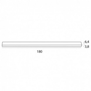 Plafon LED MaxLight RX - 180cm, 60W, Czarny | Oświetlenie Nowoczesne
