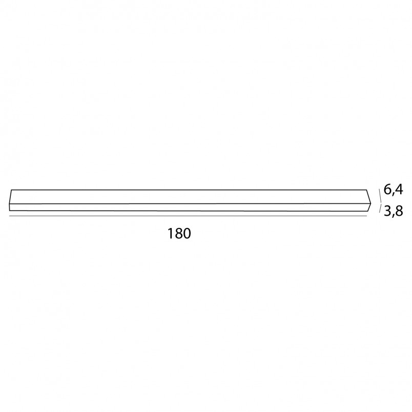 Plafon LED MaxLight RX - 180cm, 60W, Czarny | Oświetlenie Nowoczesne