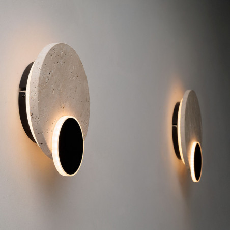 Kinkiet Okrągły Travertin LED MaxLight | Elegancki Design