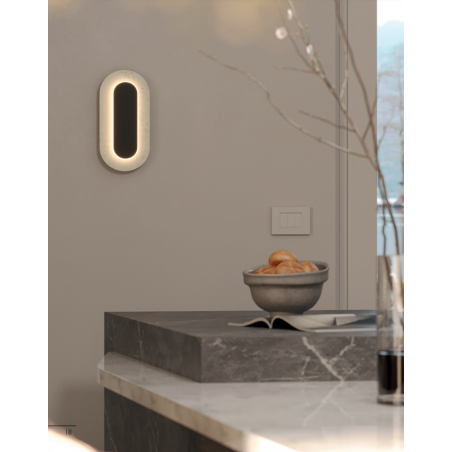 Kinkiet owalny Travertino LED MaxLight | Elegancki design