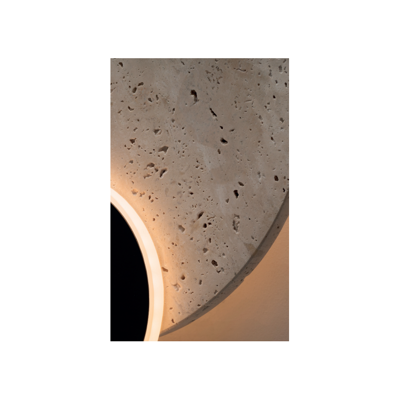 Kinkiet Okrągły Travertin LED MaxLight | Elegancki Design