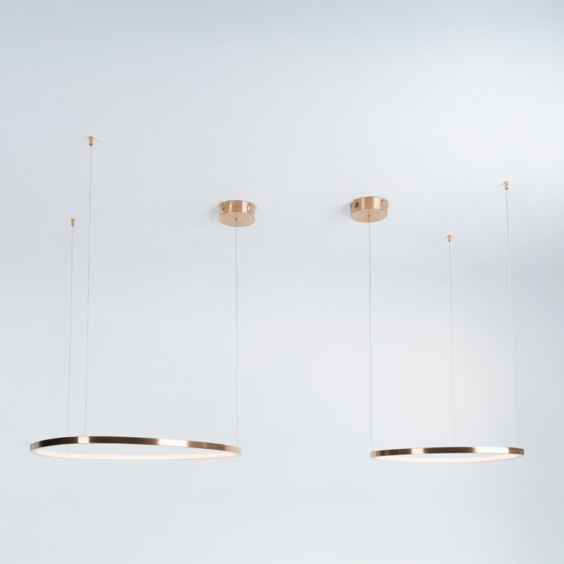 Lampa wisząca Cayenne LED 80cm - MaxLight | Miedź/Różowe Złoto