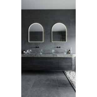 Lustro LED 90x70cm Złote MaxLight | Oświetlenie Łazni