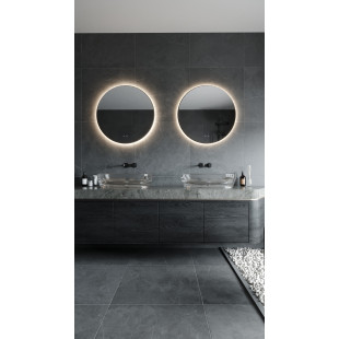 Lustro LED okrągłe 80cm MaxLight - Regulacja światła