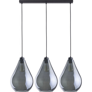 Lampa sufitowa szklana potrójna Fuente III Grafitowa marki TK Lighting