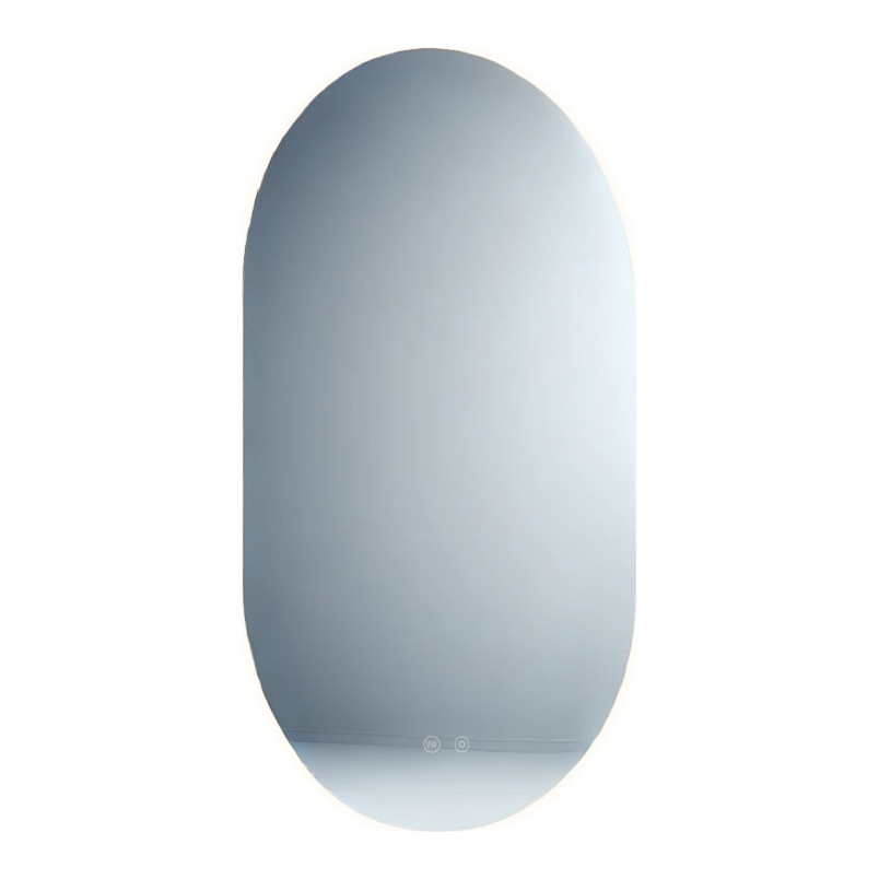 Lustro LED owalne MaxLight 100x60cm - Regulacja Barwy