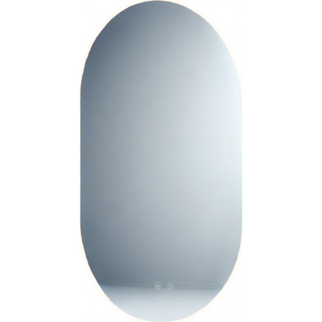 Lustro LED owalne MaxLight 100x60cm - Regulacja Barwy