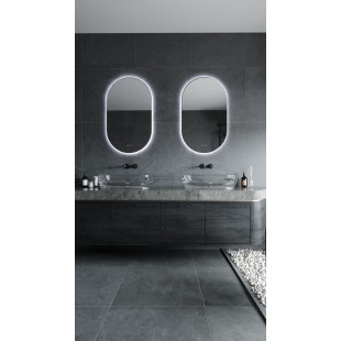 Lustro LED owalne MaxLight 100x60cm - Regulacja Barwy