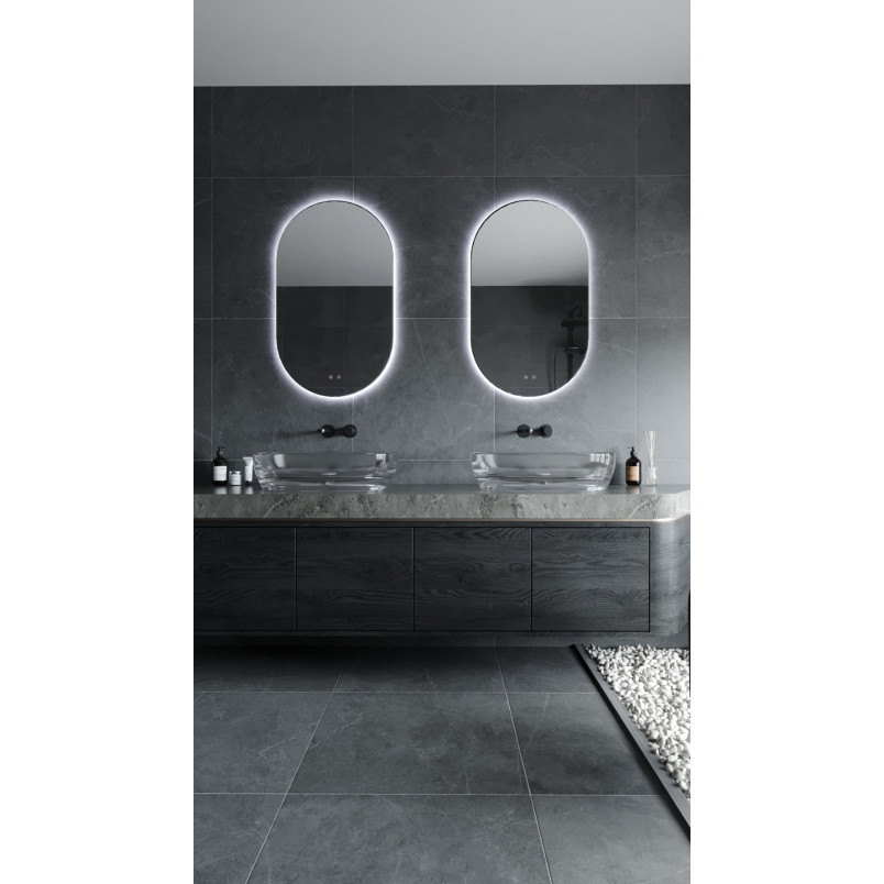 Lustro LED owalne MaxLight 100x60cm - Regulacja Barwy
