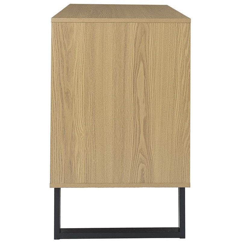 Komoda Calypso 120x35 dąb/czarny Intesi - Funkcjonalność i Styl