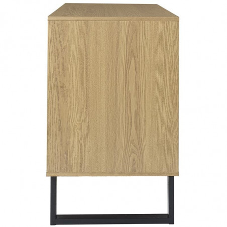 Komoda Calypso 120x35 dąb/czarny Intesi - Funkcjonalność i Styl
