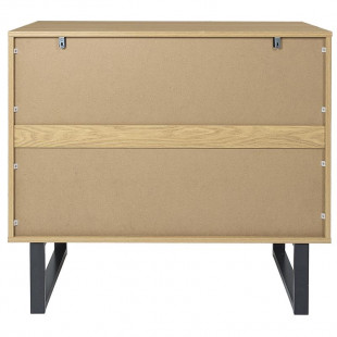 Komoda Calypso 120x35 dąb/czarny Intesi - Funkcjonalność i Styl