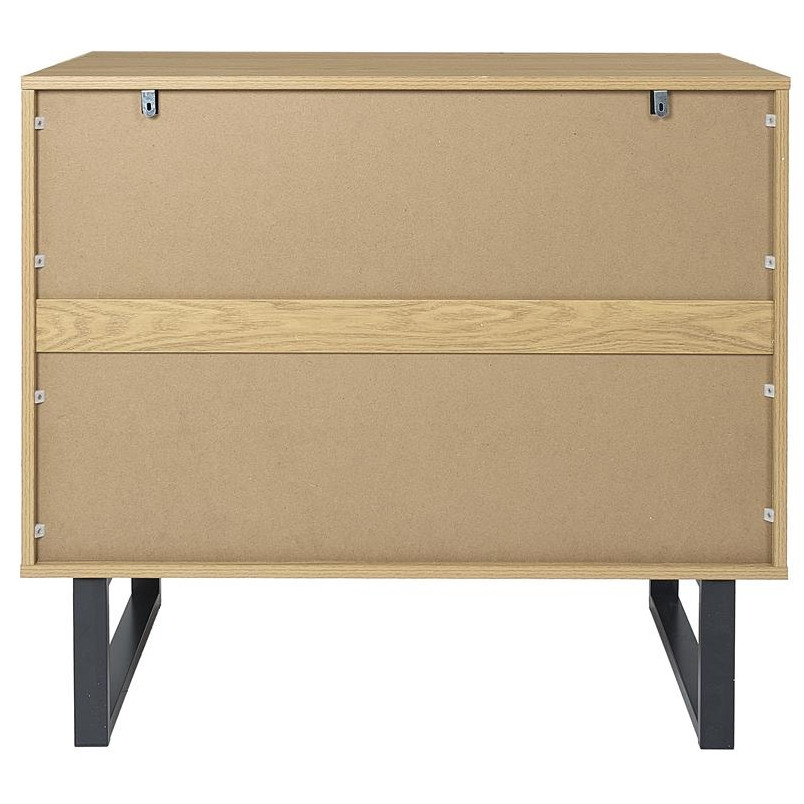 Komoda Calypso 120x35 dąb/czarny Intesi - Funkcjonalność i Styl