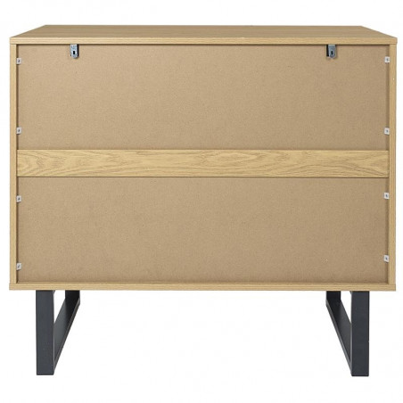 Komoda Calypso 120x35 dąb/czarny Intesi - Funkcjonalność i Styl