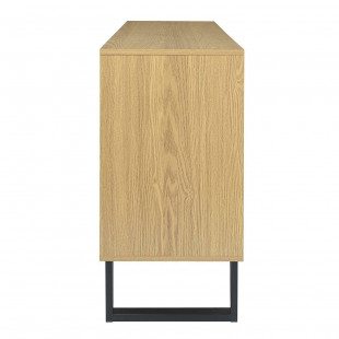 Komoda Calypso 120x35 dąb/czarny Intesi | Elegancki Design
