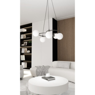 Żyrandol Libra V Emibig - Szklane kule, nowoczesny design