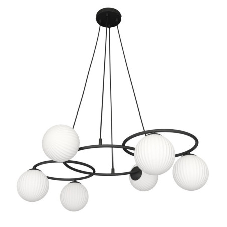 Żyrandol Libra VI Emibig | Szklane Kule, Biały/Czarny | Sklep Lamp