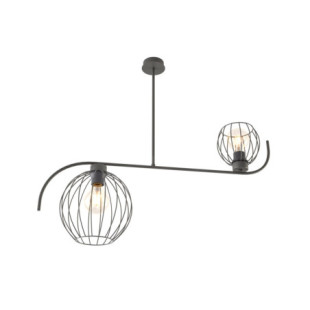 Lampa sufitowa Echo Emibig | Loftowa, 2 kule, 80cm