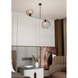 Lampa sufitowa Echo Emibig | Loftowa, 2 kule, 80cm