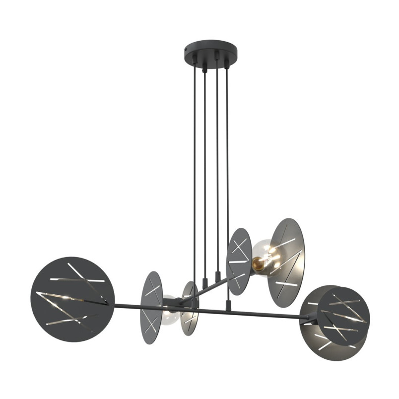 Lampa wisząca 4 punktowa Xotic czarna Emibig | Nowoczesny design