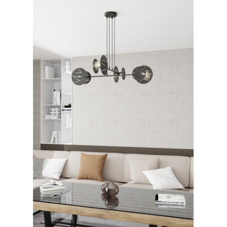 Lampa wisząca 4 punktowa Xotic czarna Emibig | Nowoczesny design