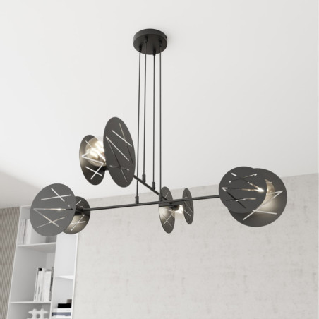 Lampa wisząca 4 punktowa Xotic czarna Emibig | Nowoczesny design