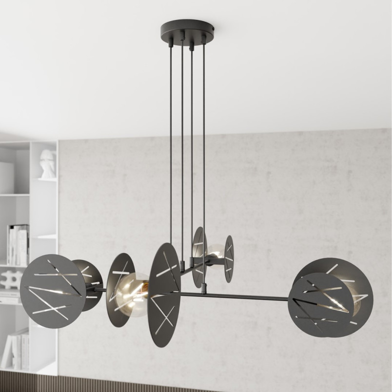 Lampa wisząca 4 punktowa Xotic czarna Emibig | Nowoczesny design